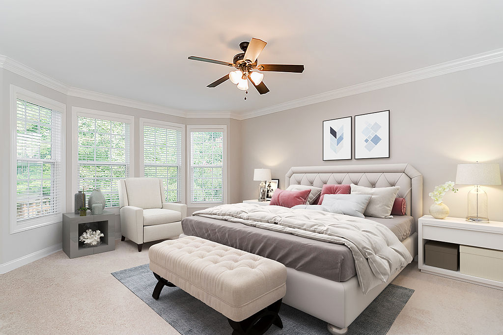 Primary Suite after virtual staging